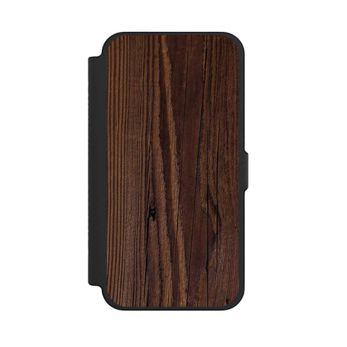 Apple iPhone 12 Pro Max NIVOflip Maserung Holzlook