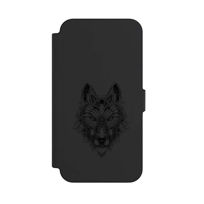 iPhone 12 Pro Max NIVOflip Wolf Mandala ohne Hintergrund