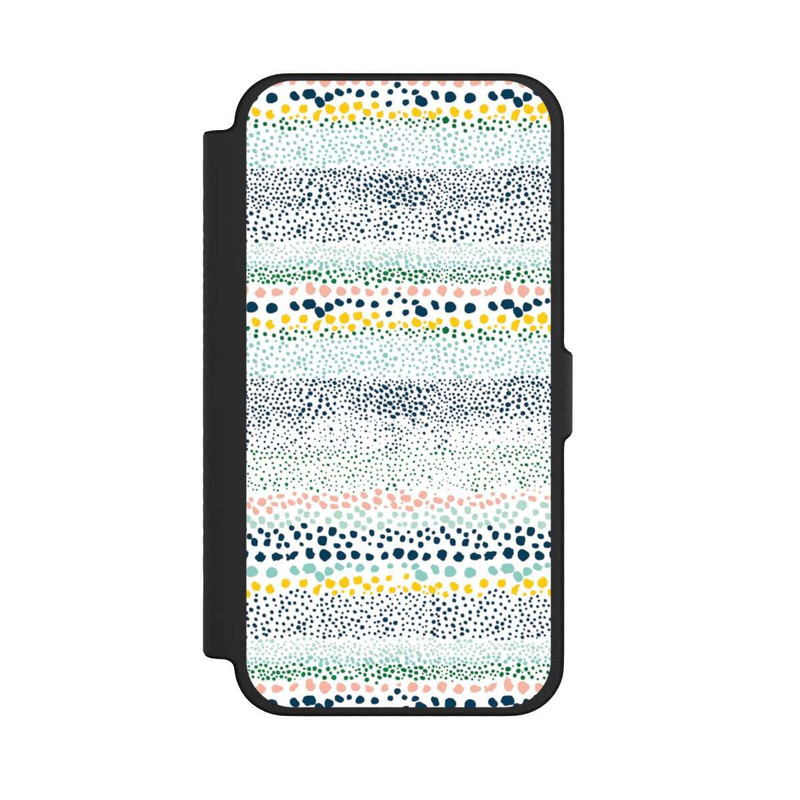 iPhone 12 Pro Max NIVOflip Petits Points Blanc Texturé