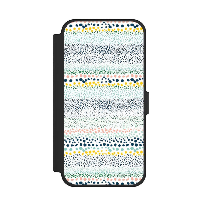 iPhone 12 Pro Max NIVOflip Petits Points Blanc Texturé