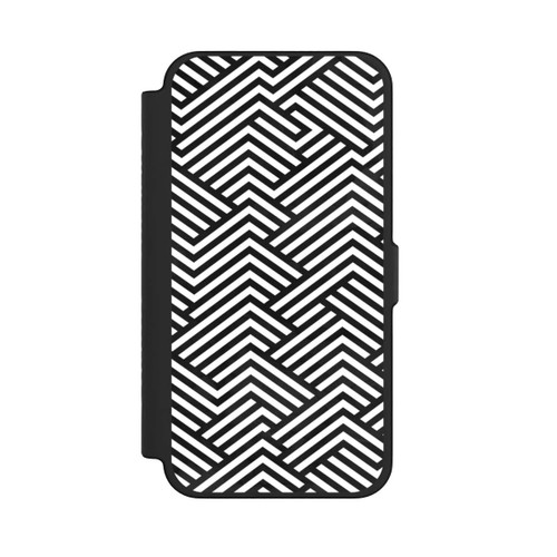 Apple iPhone 12 Pro Max NIVOflip Schwarz und Weiß ZigZag