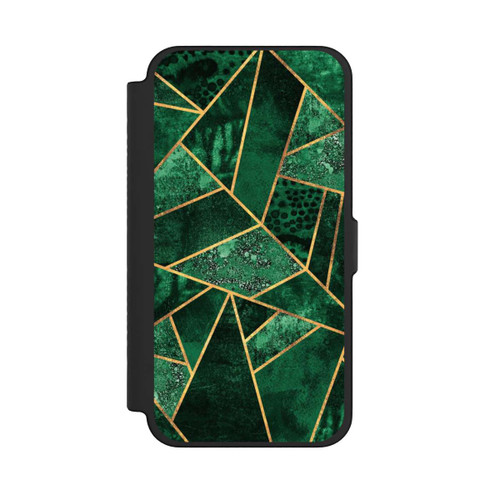 Apple iPhone 12 Pro Max NIVOflip Tief Smaragdgrün Golddruck