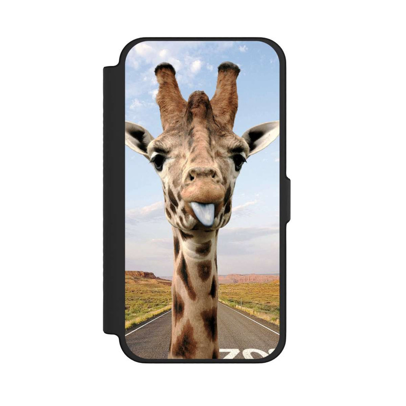 iPhone 12 Pro Max NIVOflip Giraffe auf der Straße