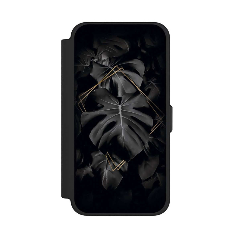 iPhone 12 Pro Max NIVOflip Feuilles noires