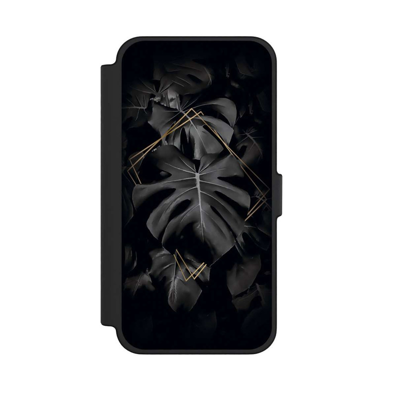 iPhone 12 Pro Max NIVOflip Feuilles noires