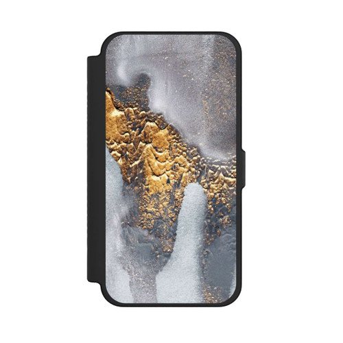 Apple iPhone 12 Pro Max NIVOflip Beton-Gold-Glitzerlook