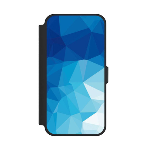 Apple iPhone 12 Pro Max NIVOflip Mosaïque Polygonale Bleue