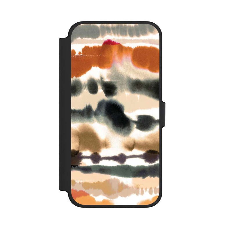 iPhone 12 Pro Max NIVOflip Lignes d'aquarelle nautique douces orange
