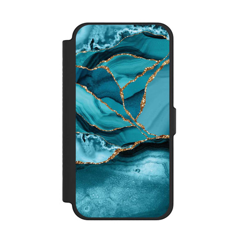 Apple iPhone 12 Pro Max NIVOflip Eisblaue Marmor Landschaft