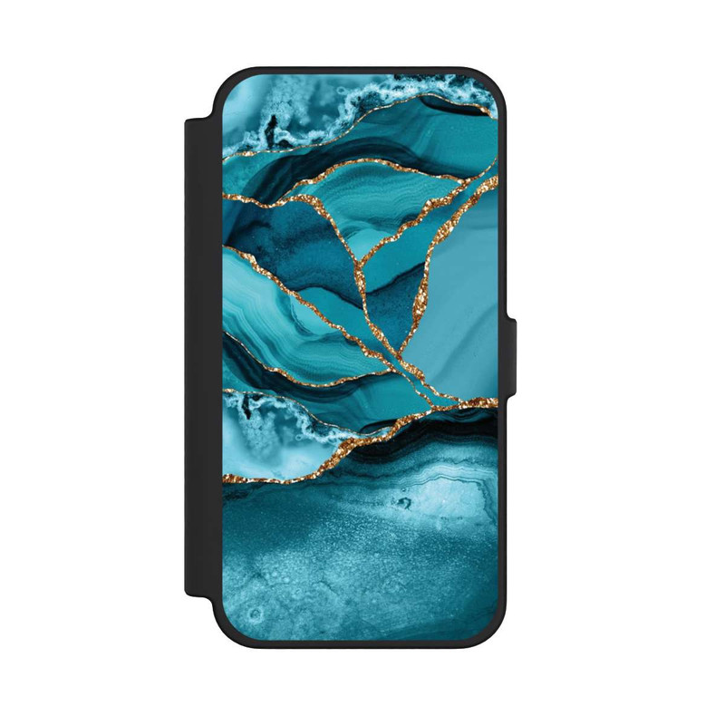 iPhone 12 Pro Max NIVOflip Eisblaue Marmor Landschaft