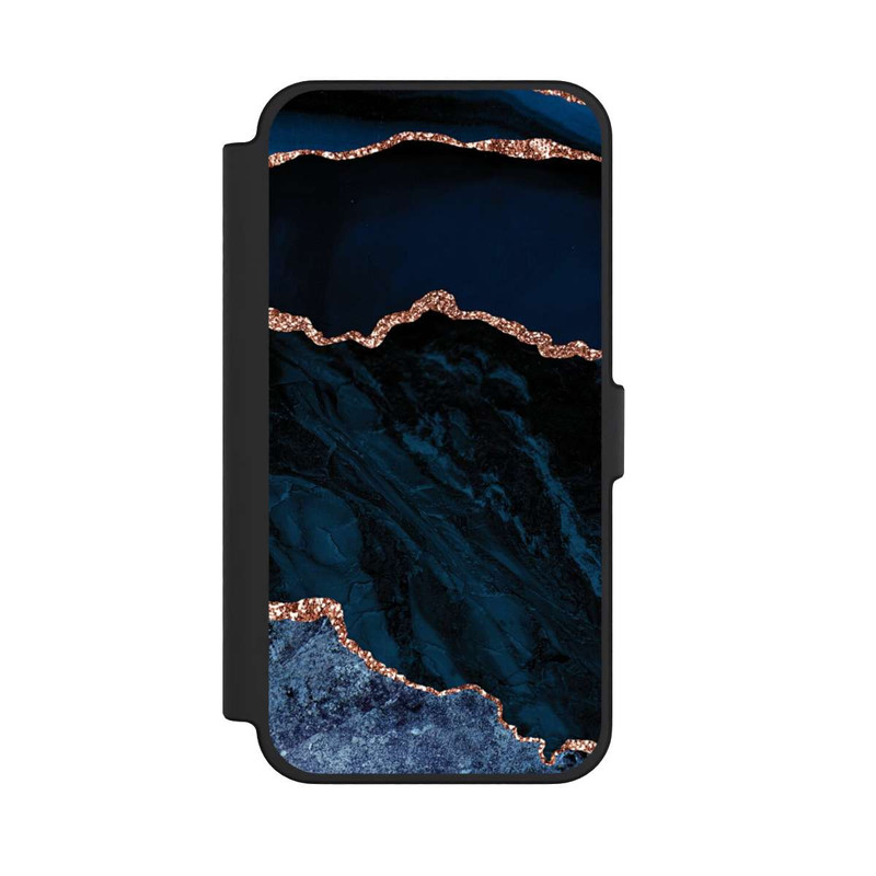 iPhone 12 Pro Max NIVOflip Nacht Blau Marmor Landschaft