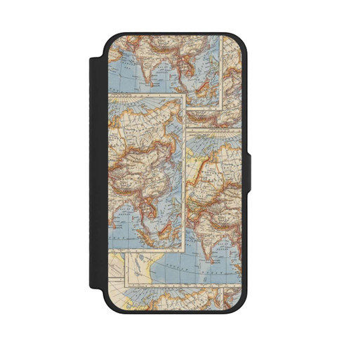 Apple iPhone 12 Pro Max NIVOflip Weltkarte Vintage