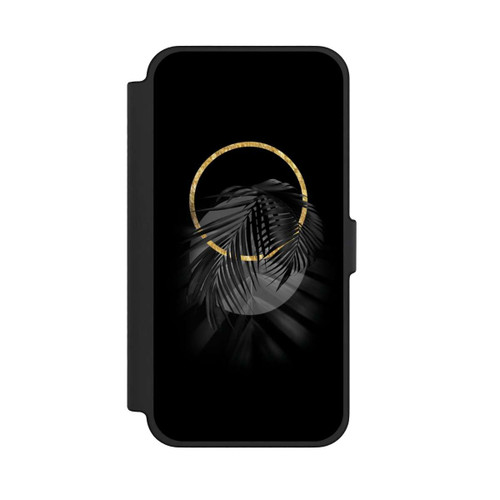 Apple iPhone 12 Pro Max NIVOflip Feuille tropicale noire