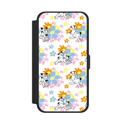 Apple iPhone 12 Pro Max NIVOflip Idéfix sur fleurs colorées