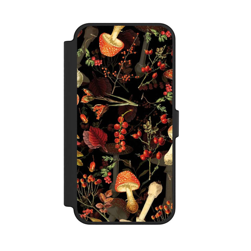 iPhone 12 Pro Max NIVOflip Pilzmuster Schwarz