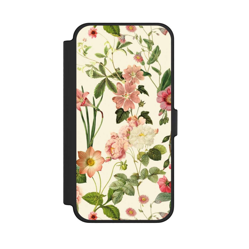 iPhone 12 Pro Max NIVOflip Fleurs sauvages sur jaune clair