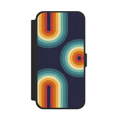 Apple iPhone 12 Pro Max NIVOflip Double Rainbow on Blue