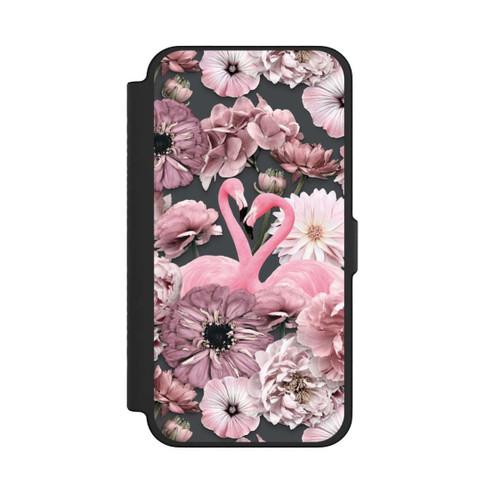 Apple iPhone 12 Pro Max NIVOflip Flamingos in Blumen Muster