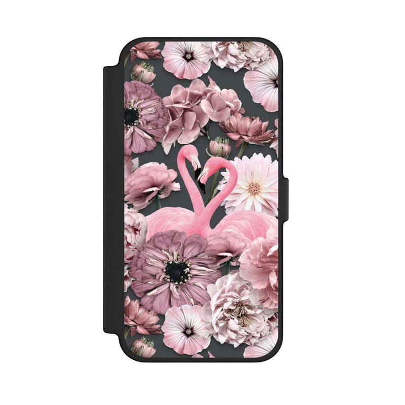 iPhone 12 Pro Max NIVOflip Flamingos in Blumen Muster