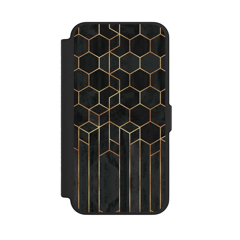 iPhone 12 Pro Max NIVOflip Schwarze Sechsecke
