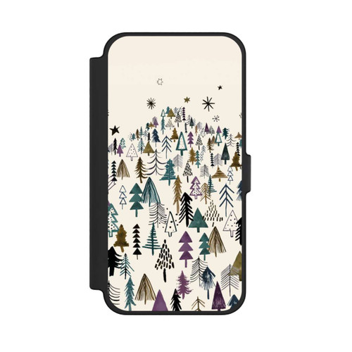 Apple iPhone 12 Pro Max NIVOflip Bergbäume Wald Lila