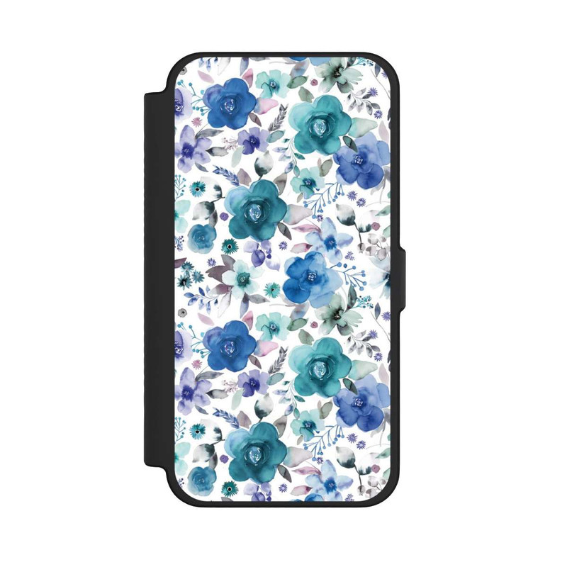 iPhone 12 Pro Max NIVOflip Winterblumensträuße Blau