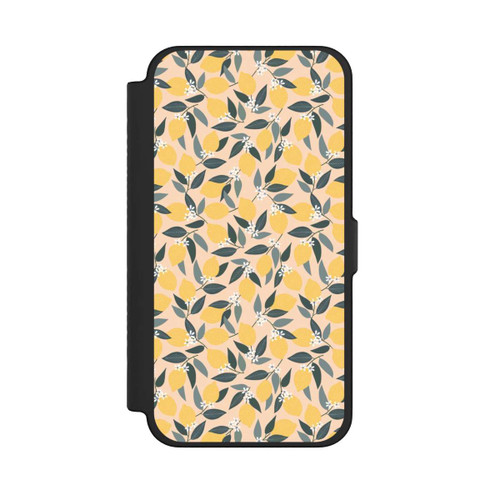 Apple iPhone 12 Pro Max NIVOflip Rosa Zitronen-Muster