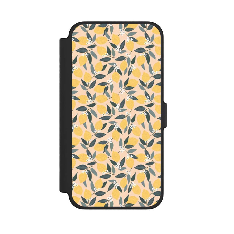 iPhone 12 Pro Max NIVOflip Rosa Zitronen-Muster