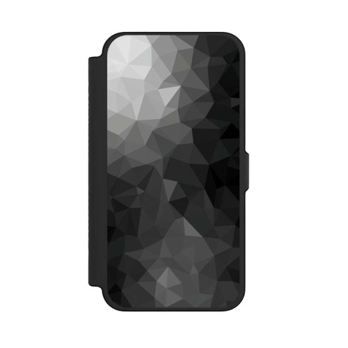 Apple iPhone 12 Pro Max NIVOflip Polygonales Mosaik Schwarz/Weiß