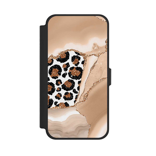 Apple iPhone 12 Pro Max NIVOflip  Muster und Texturen Hellgold