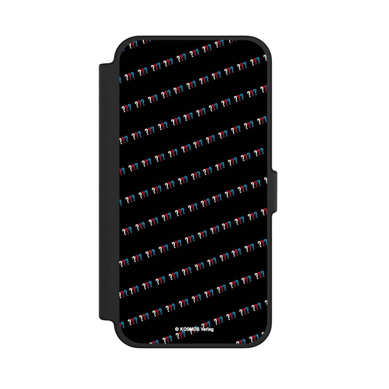 iPhone 12 Pro Max NIVOflip Drei Fragezeichen Muster Schräg