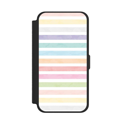 Apple iPhone 12 Pro Max NIVOflip Regenbogenfarbene Streifen