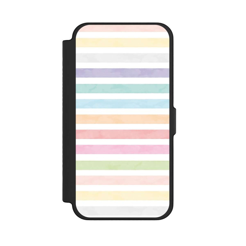 iPhone 12 Pro Max NIVOflip Rayures colorées arc-en-ciel