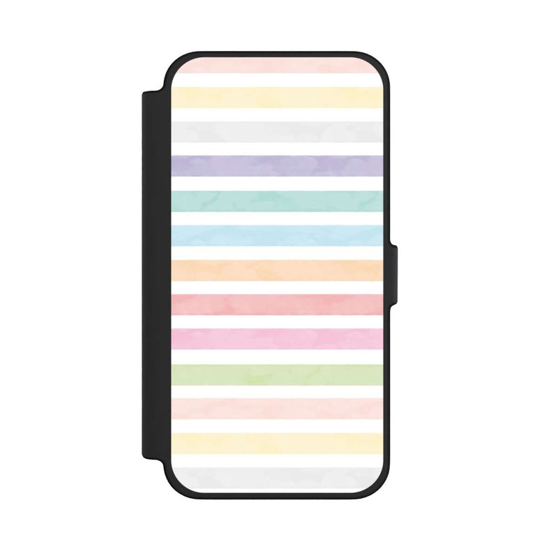 iPhone 12 Pro Max NIVOflip Rayures colorées arc-en-ciel