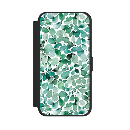 Apple iPhone 12 Pro Max NIVOflip Aquarellmuster Blätter
