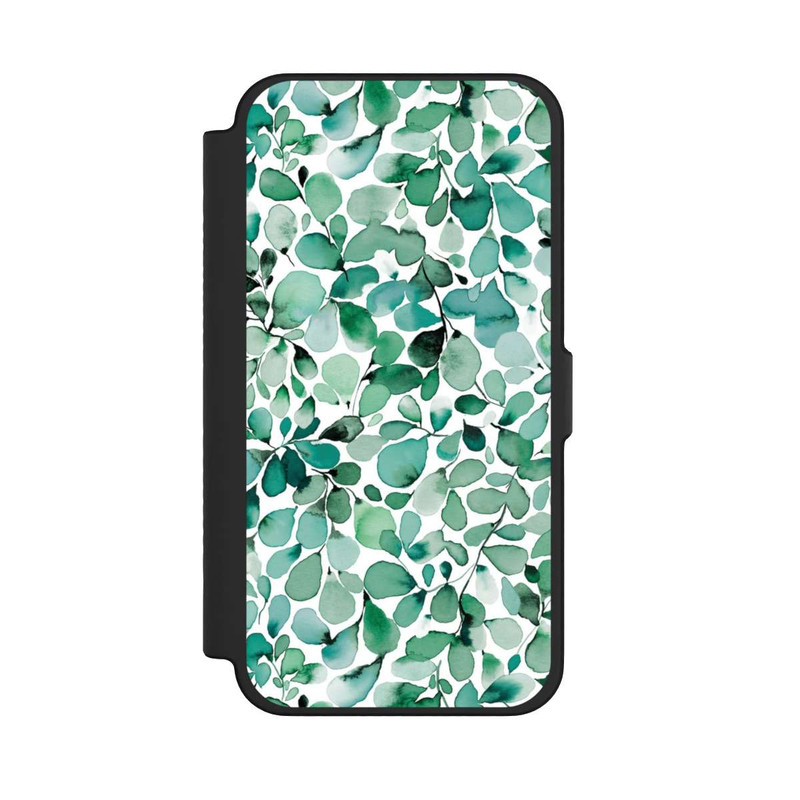 iPhone 12 Pro Max NIVOflip Feuilles feuillues à motif aquarelle