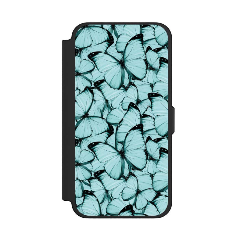 iPhone 12 Pro Max NIVOflip Papillons sarcelle