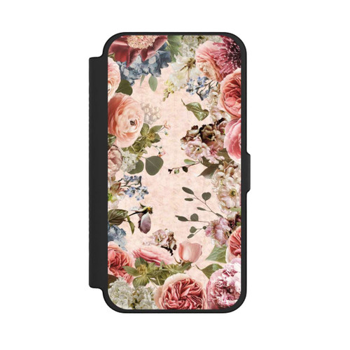 Apple iPhone 12 Pro Max NIVOflip Blumenrahmen Pfingstrosen Pastell