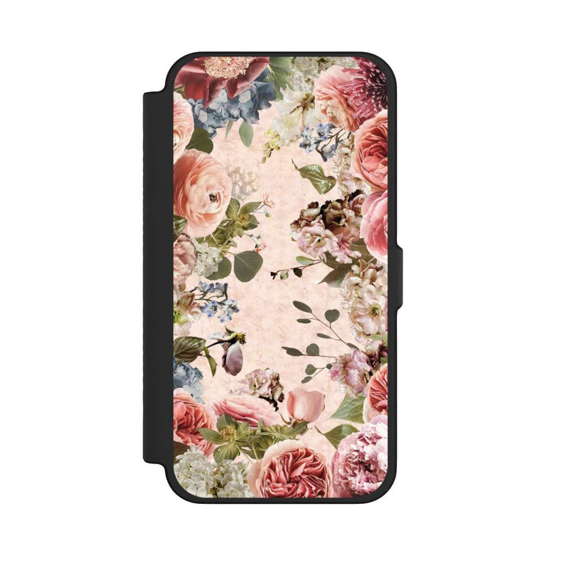 iPhone 12 Pro Max NIVOflip Cadre floral pivoines pastel