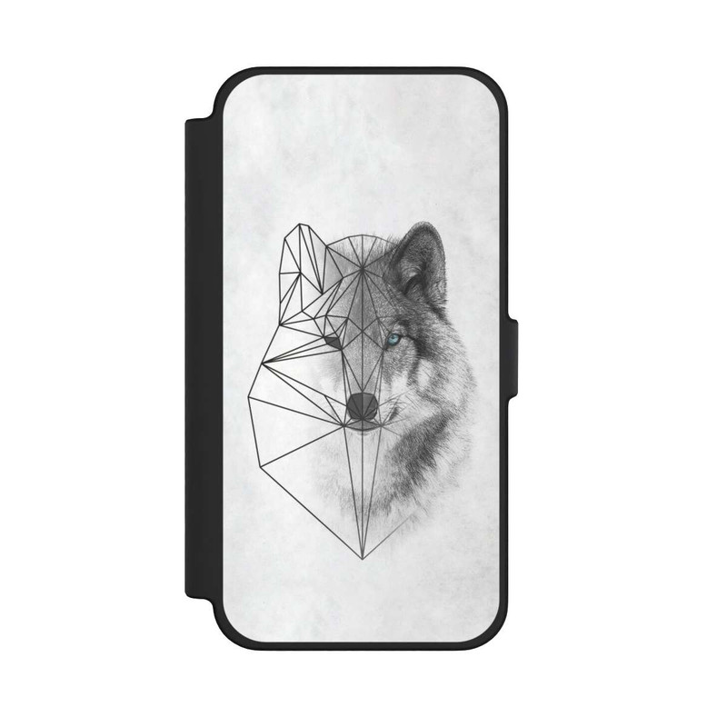 iPhone 12 Pro Max NIVOflip Polygonaler Wolf