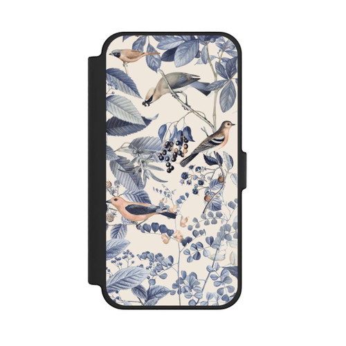 Apple iPhone 12 Pro Max NIVOflip Vögel und Beeren in Beige