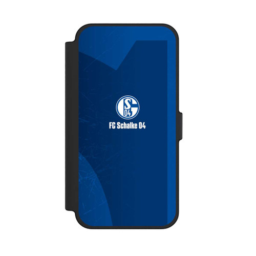 Apple iPhone 12 Pro Max NIVOflip Schalke 04 Blauer Hintergrund Mit Logo