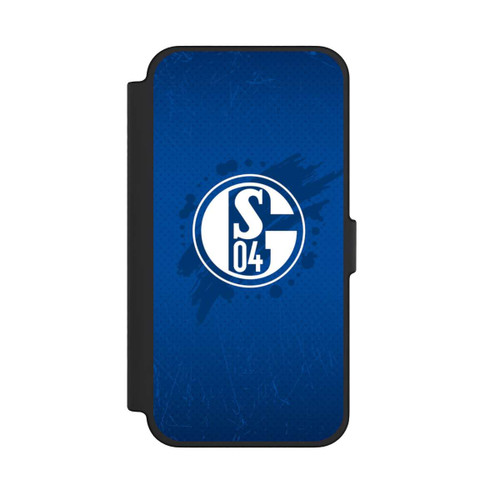 Apple iPhone 12 Pro Max NIVOflip Schalke 04 Farbe Fleck Blau