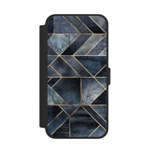 Apple iPhone 12 Pro Max NIVOflip Abstraktes Natur-Dunkelblau