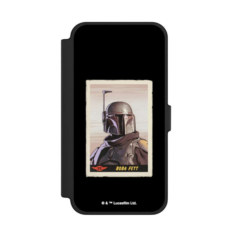 iPhone 12 Pro Max NIVOflip Boba Fett Badges Schwarzer Hintergrund