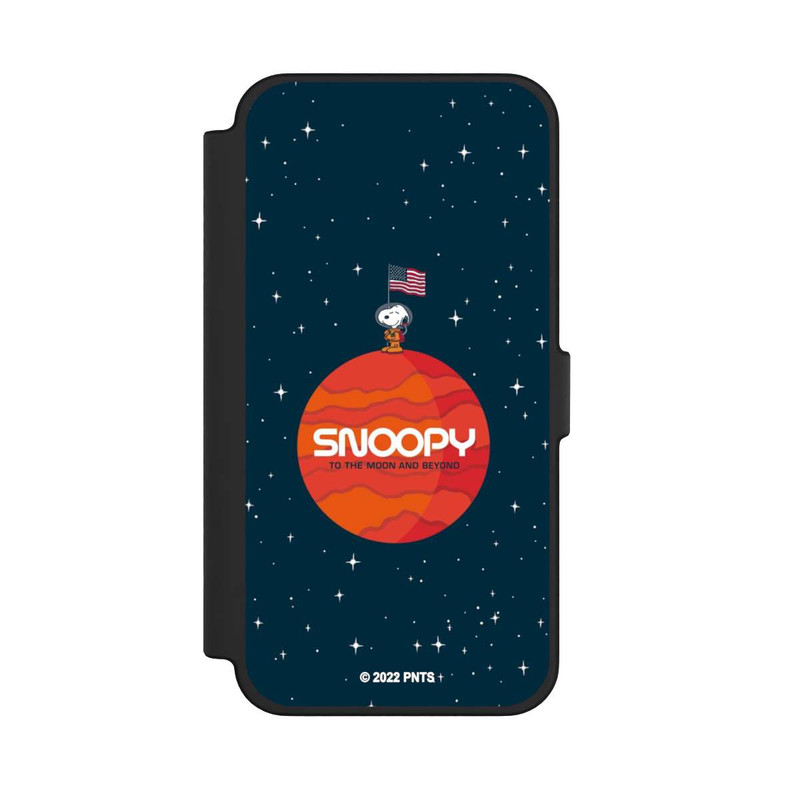 iPhone 12 Pro Max NIVOflip Snoopy Voyageur de l'espace Orange