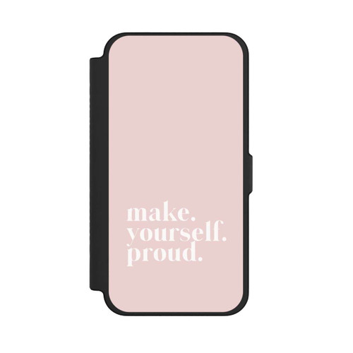 Apple iPhone 12 Pro Max NIVOflip Make Yourself Proud Zitat - Altrosa