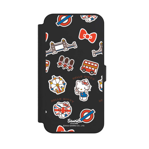 Apple iPhone 12 Pro Max NIVOflip Hello Kitty Londoner Abzeichen Transparent