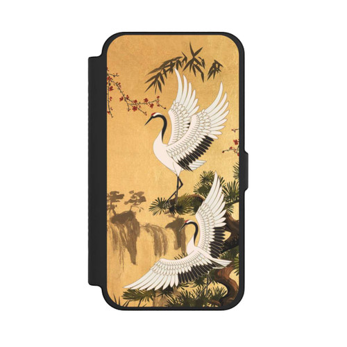 Apple iPhone 12 Pro Max NIVOflip Cranes Gold Japan 2