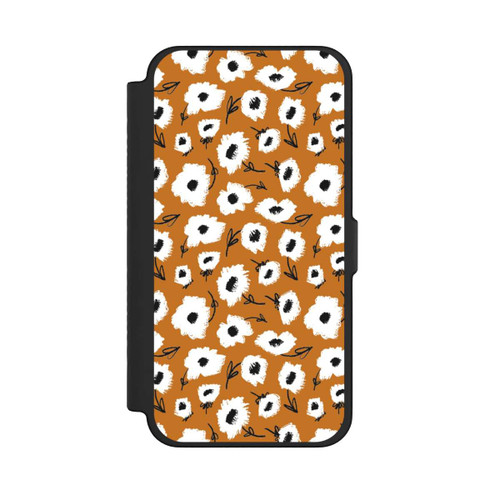 Apple iPhone 12 Pro Max NIVOflip Pattern Fleurs Ocres